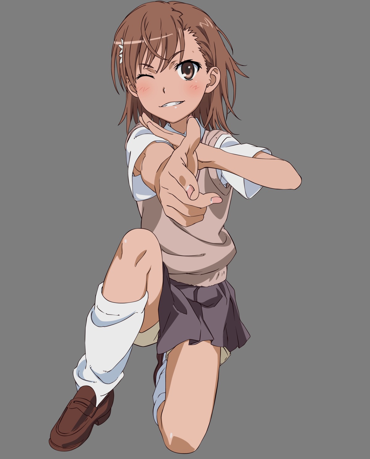 misaka_mikoto seifuku to_aru_kagaku_no_railgun to_aru_majutsu_no_index transparent_png vector_trace