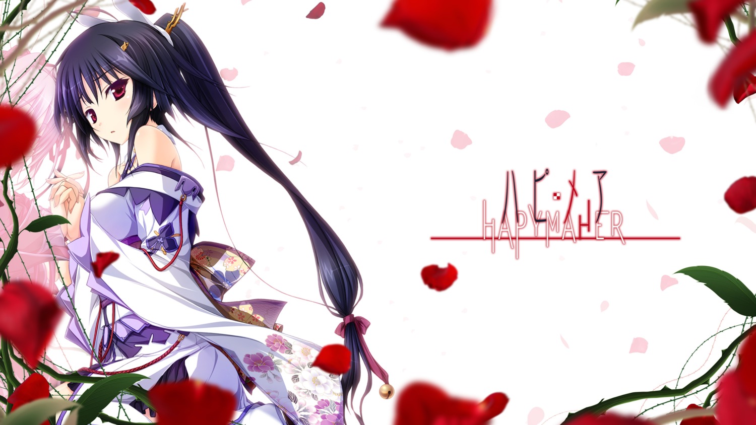 hapymaher hasuno_saki purple_software tsukimori_hiro wallpaper