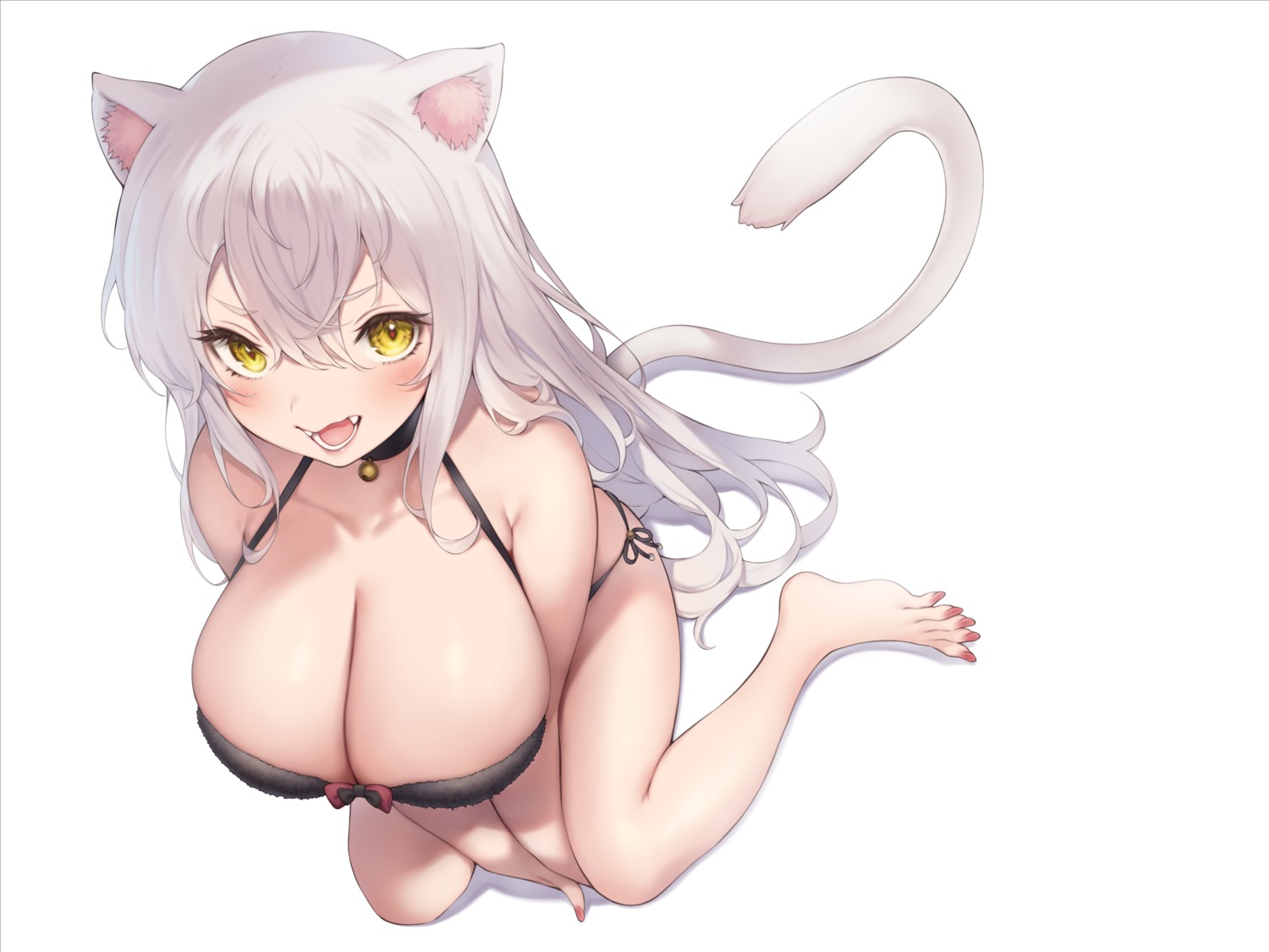 animal_ears bra feet nekomimi pantsu pokachu string_panties tail