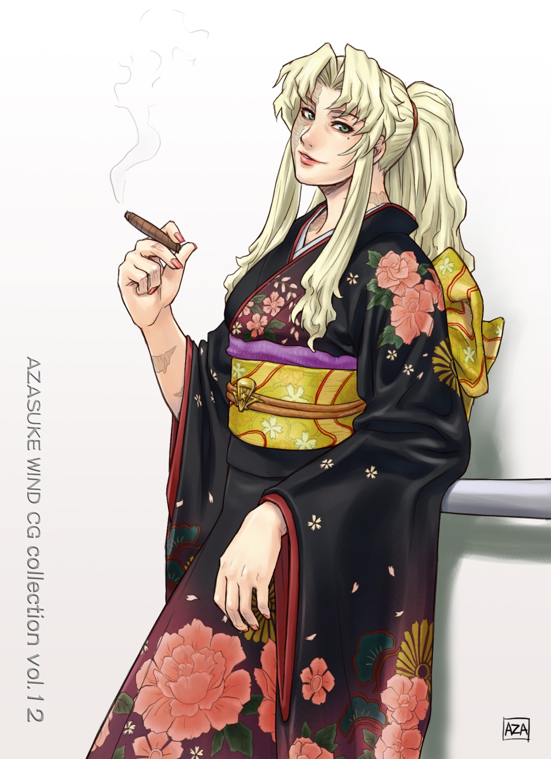 azasuke azasuke_wind balalaika black_lagoon kimono