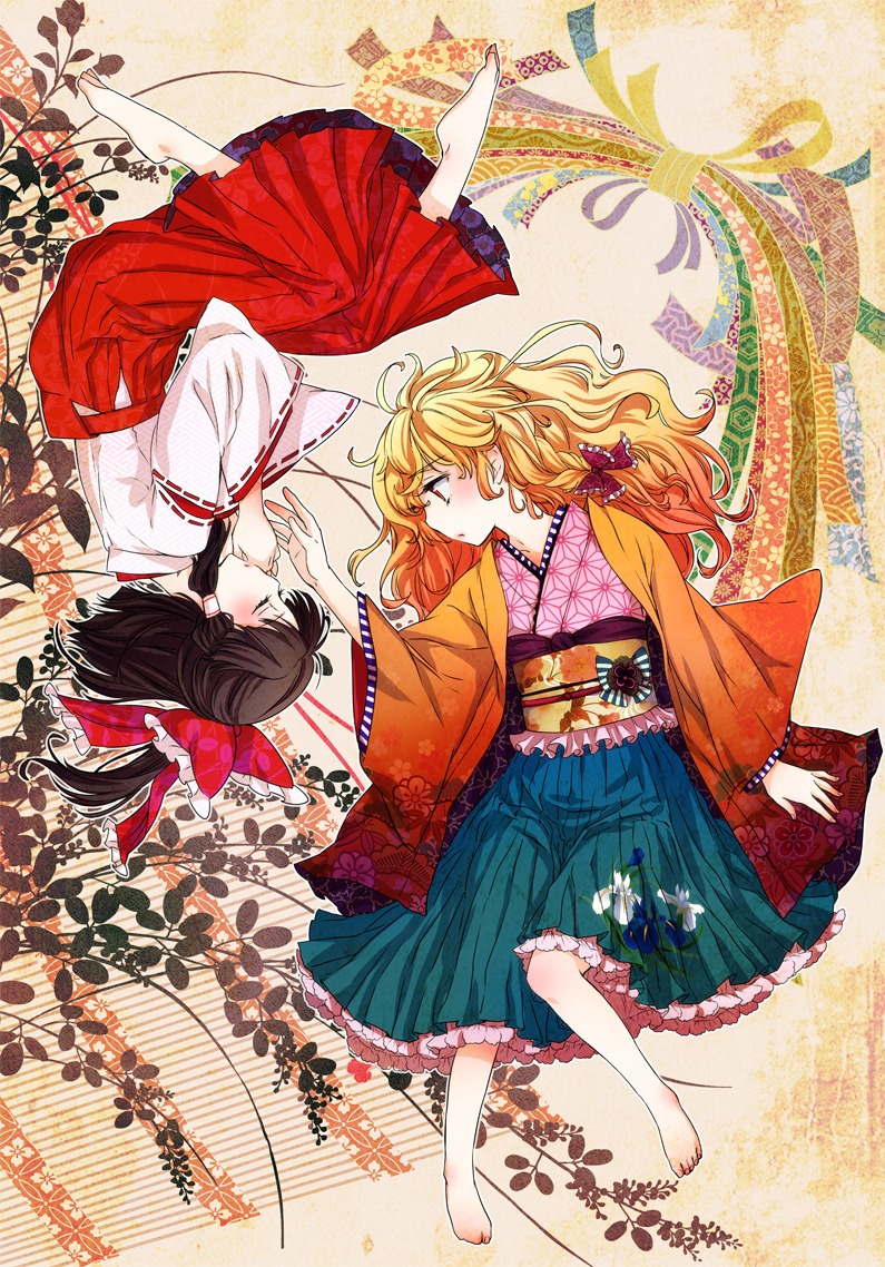 hakurei_reimu kimono kirisame_marisa matilda touhou