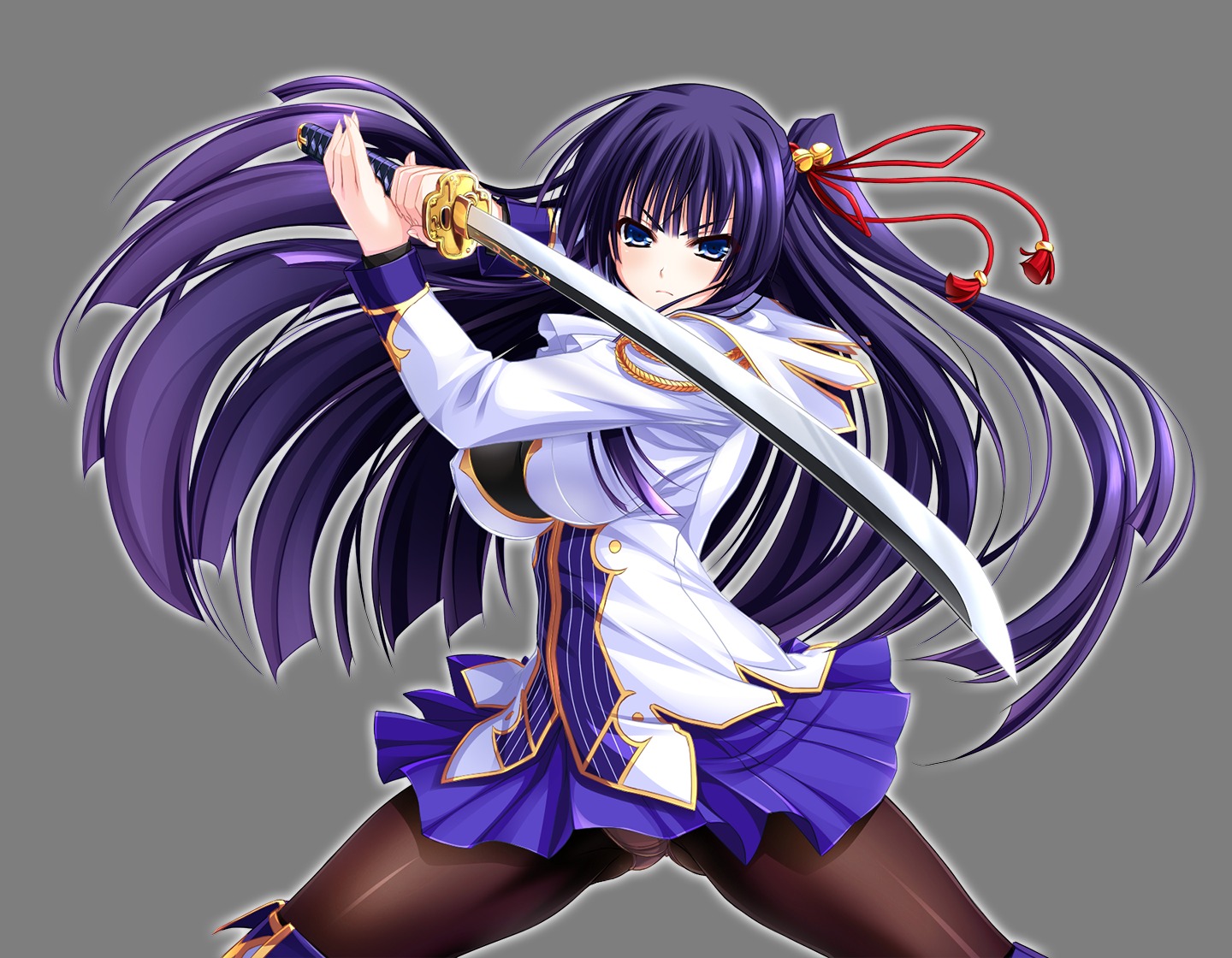 amasaka_takashi clip_craft pantsu pantyhose sword thighhighs toujou_amane transparent_png unionism_quartet