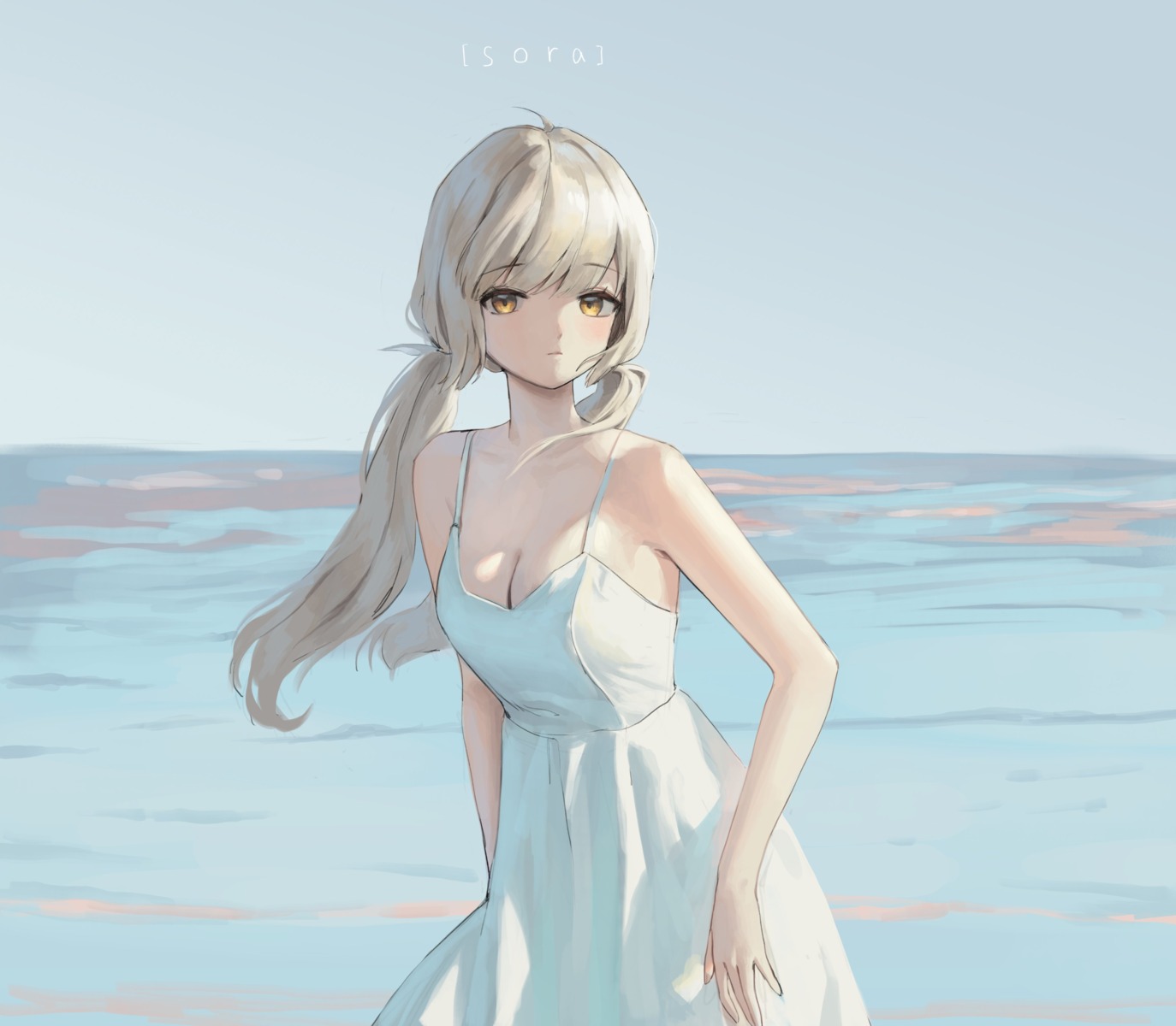 dress no_bra summer_dress xi_xeong