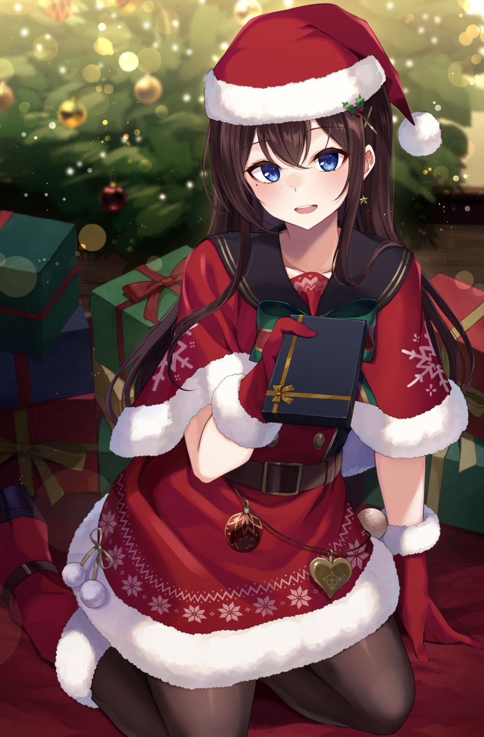 christmas kuroto_yuu pantyhose seifuku