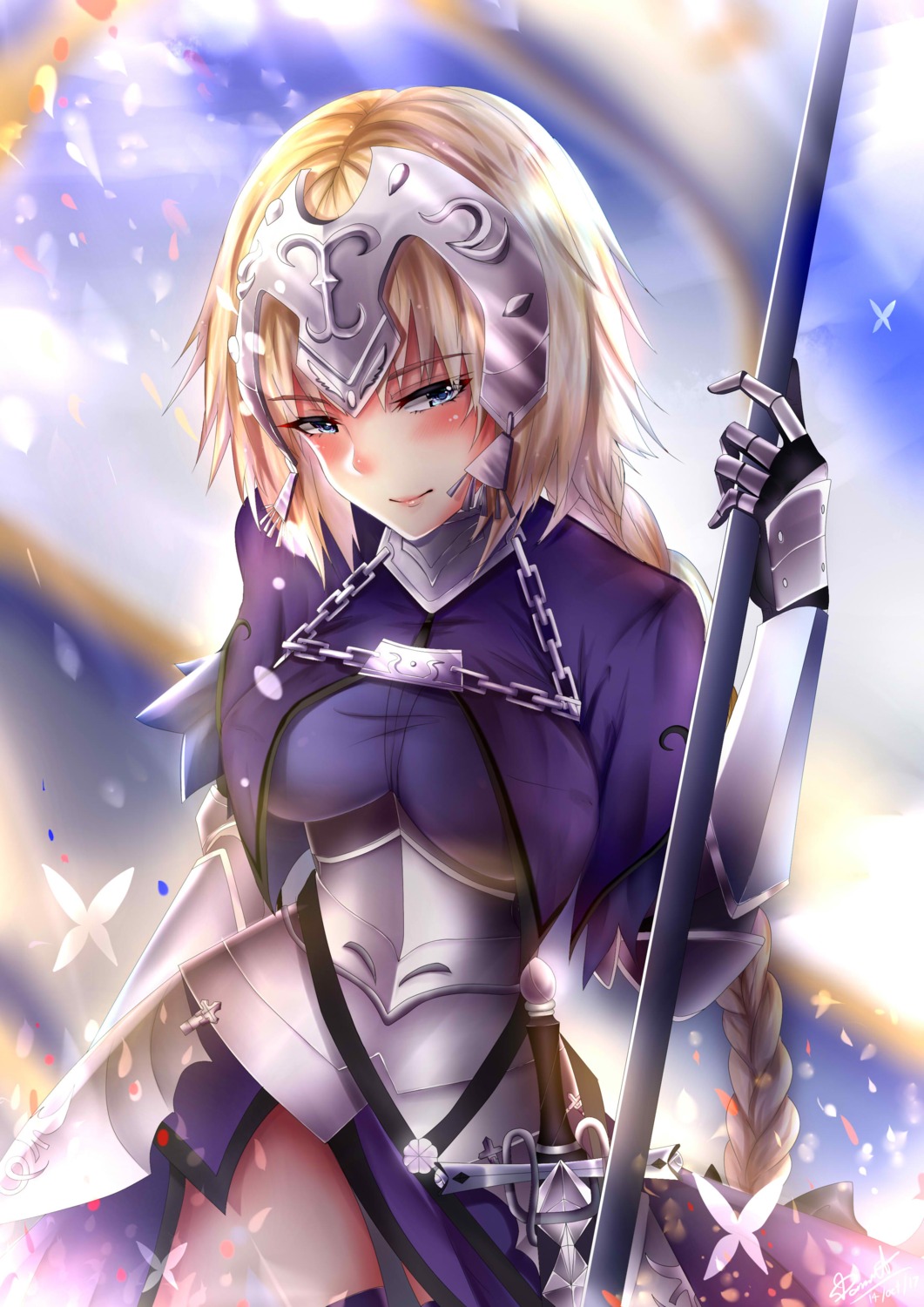 armor donut007008 fate/apocrypha fate/stay_night jeanne_d'arc jeanne_d'arc_(fate) sword