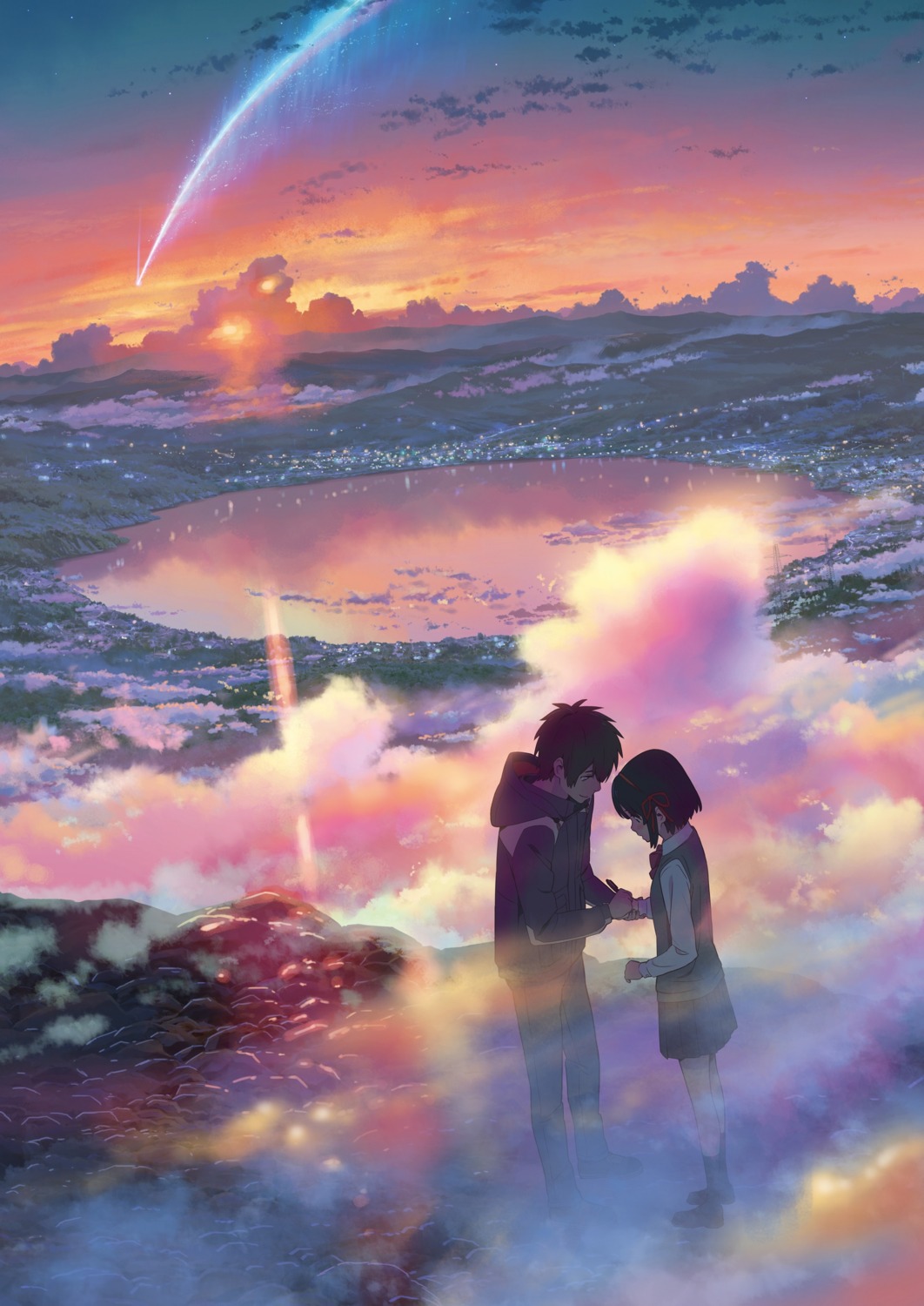 kimi_no_na_wa. landscape miyamizu_mitsuha seifuku shinkai_makoto tachibana_taki