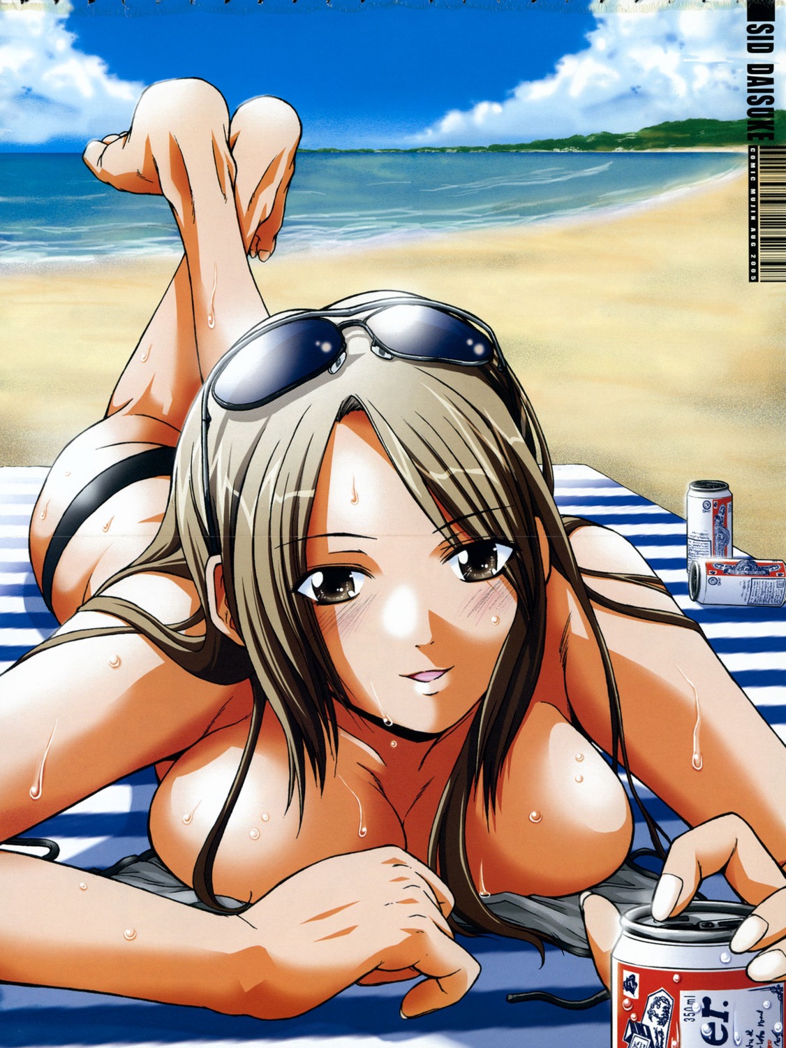 bikini cleavage daisuke_sid swimsuits wet