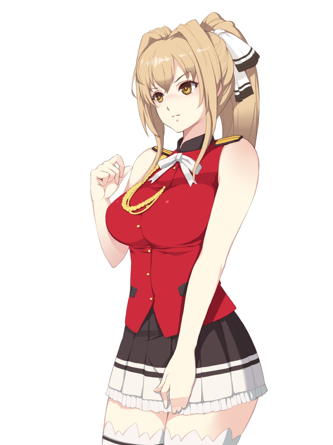 amagi_brilliant_park foe sento_isuzu thighhighs uniform