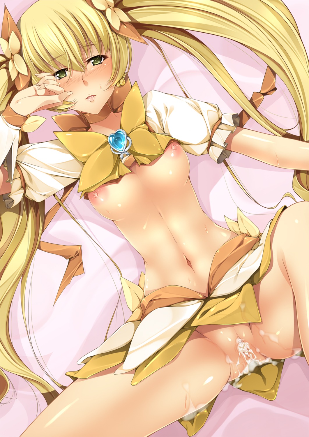 breasts cum heartcatch_pretty_cure! kazumu myoudouin_itsuki nipples nopan pretty_cure pussy uncensored