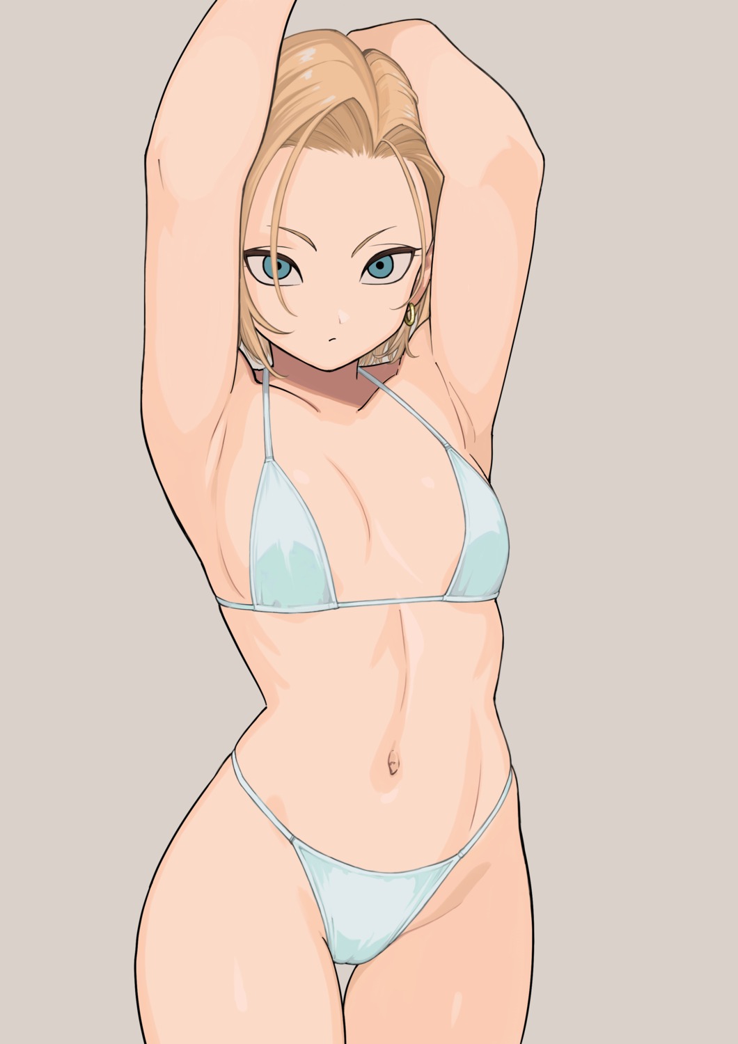 android_18 bikini dragon_ball dragon_ball_z rokoido12 swimsuits