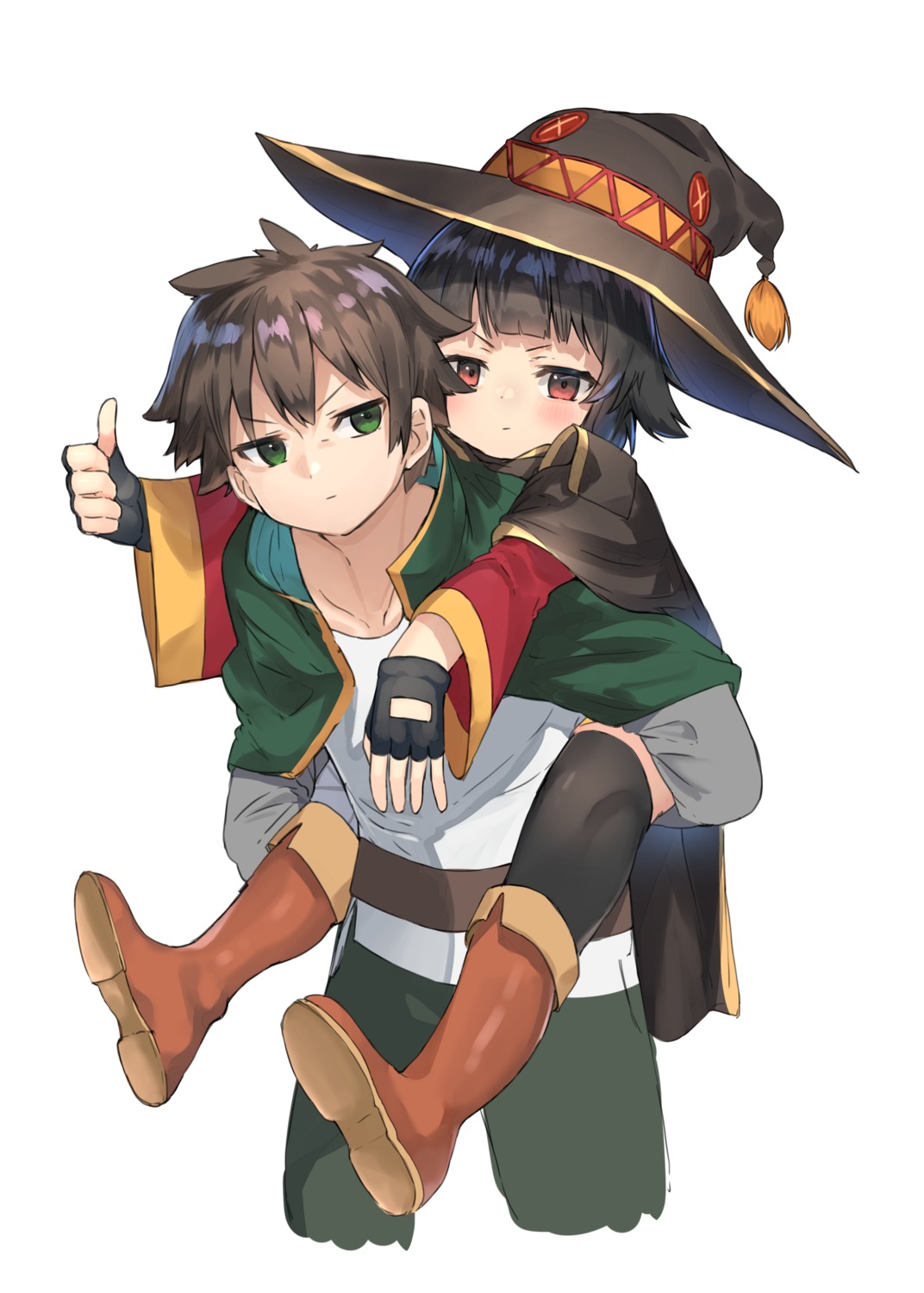 Kazuma carrying Megumin back home : r/Konosuba