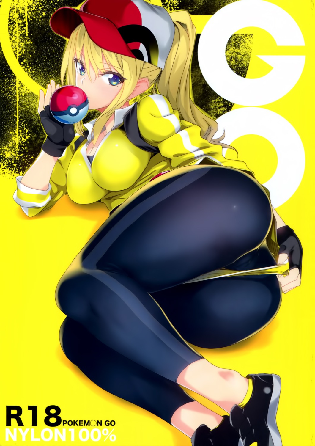 ass cameltoe nylon nylon_100_percent panty_pull pokemon pokemon_go pokemon_trainer