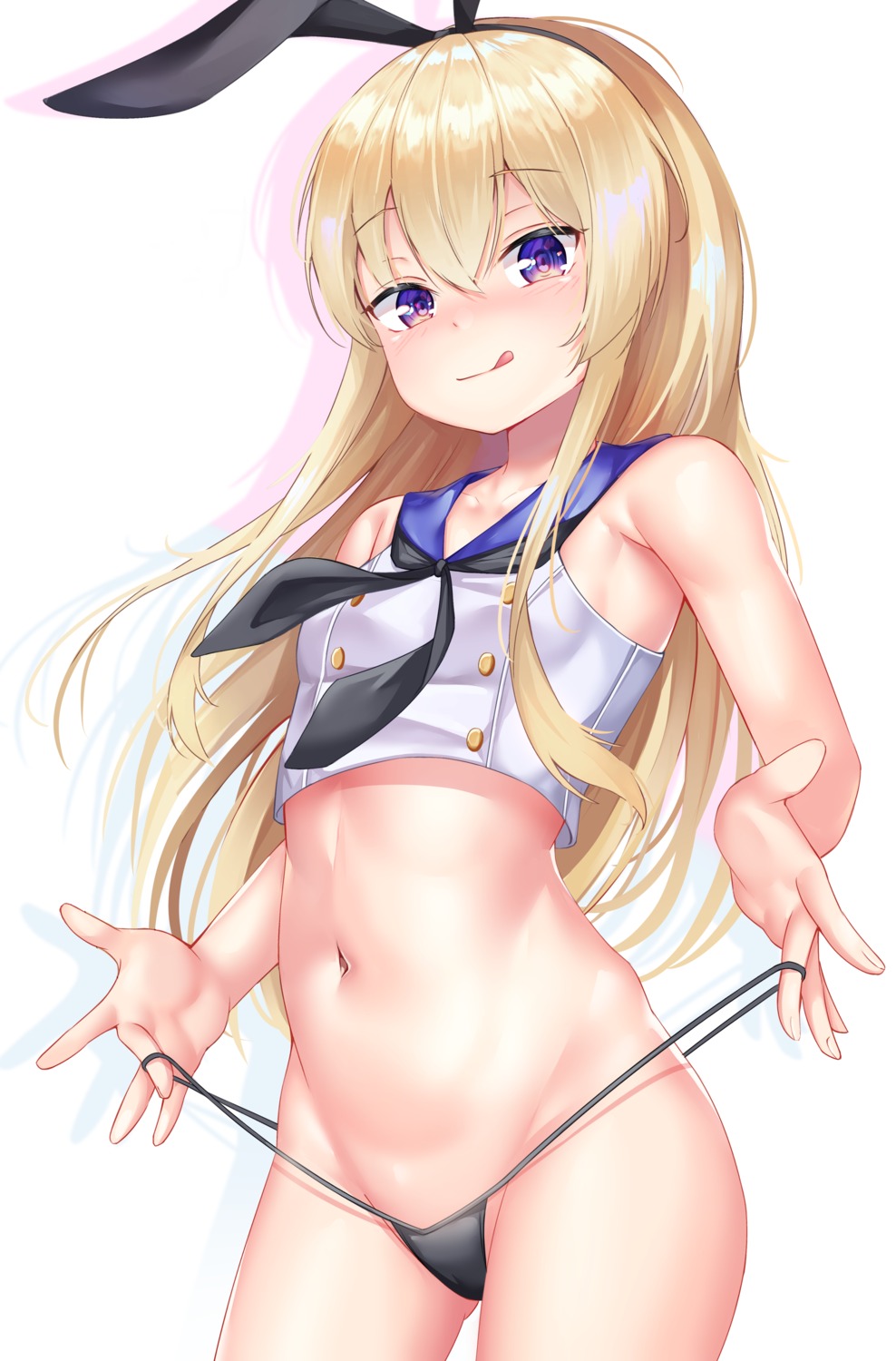 kantai_collection mannack pantsu seifuku shimakaze_(kancolle) undressing