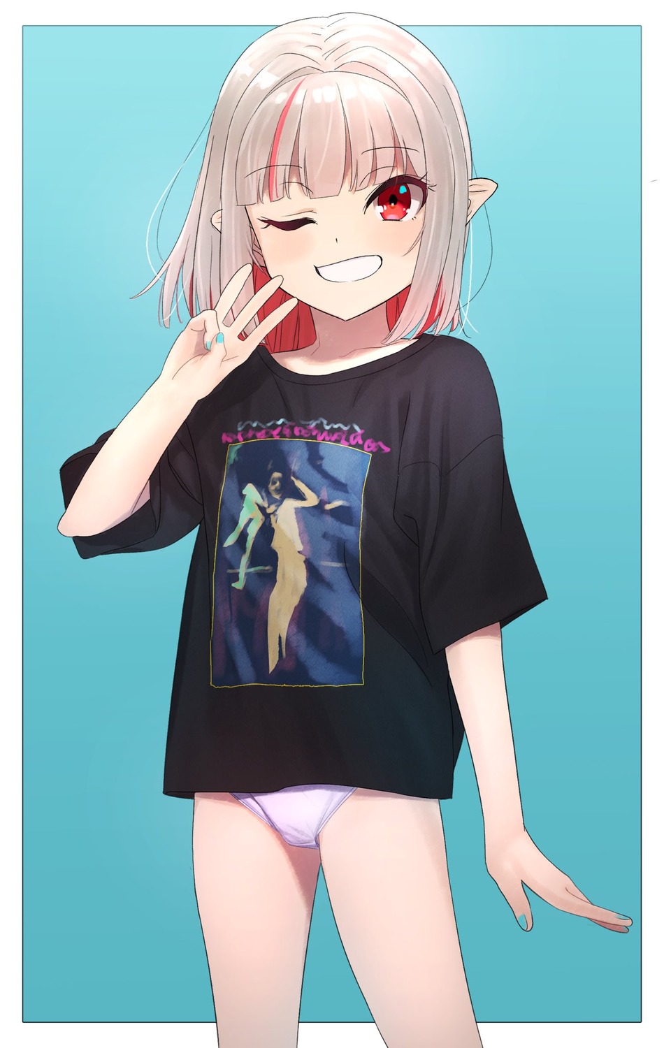 jpeg_artifacts loli makaino_ririmu nijisanji nijisanji_gamers pantsu pointy_ears sabamen