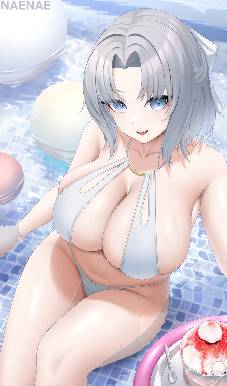 bikini foria_sensei senran_kagura swimsuits wet yumi_(senran_kagura)