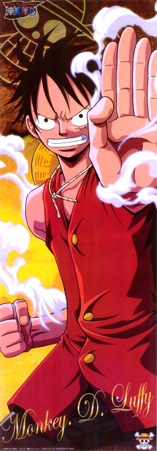 male monkey_d_luffy one_piece screening stick_poster