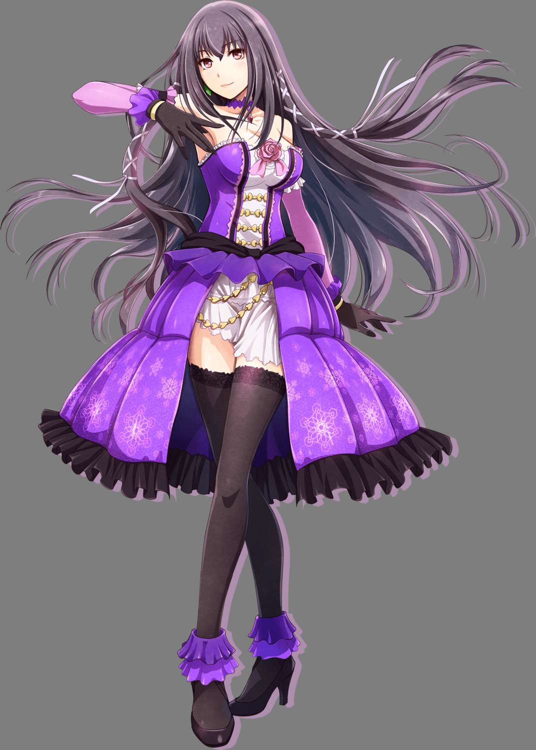 cleavage dress heels idol_death_game_tv tagme thighhighs transparent_png