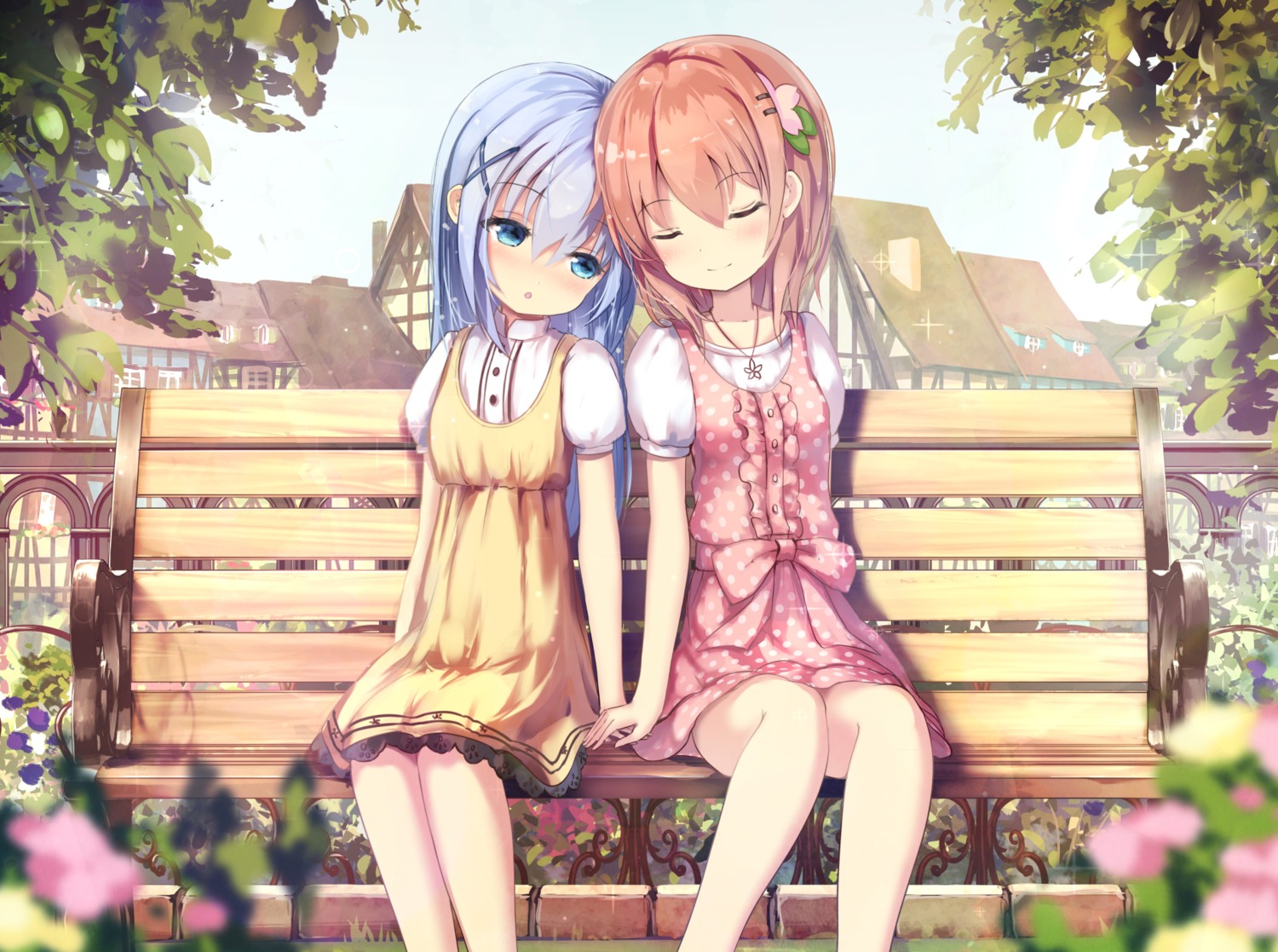 dress gochuumon_wa_usagi_desu_ka? hoto_cocoa kafuu_chino missile228