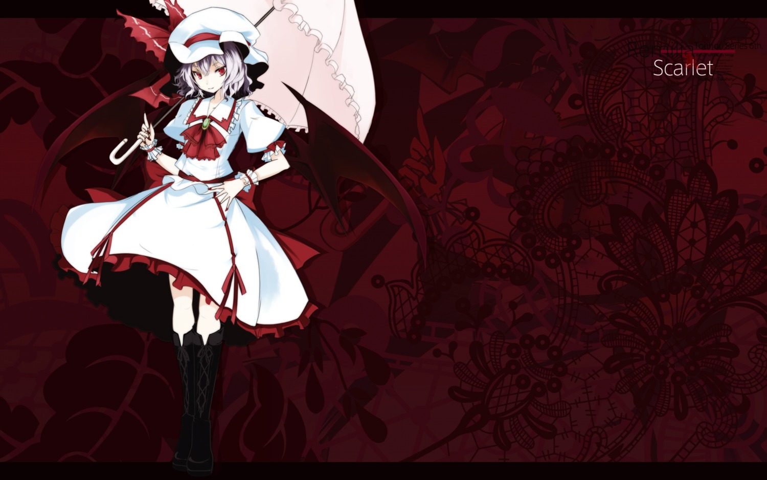 remilia_scarlet takaharu touhou wallpaper wings