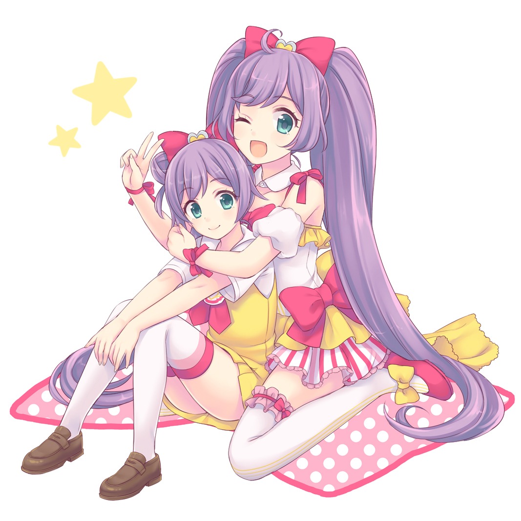 dress maki_(natoriumu) manaka_lala pretty_series pripara thighhighs