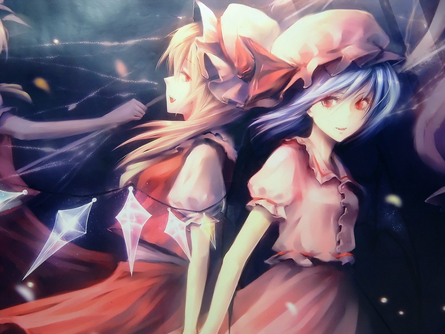 flandre_scarlet kieta remilia_scarlet touhou wallpaper