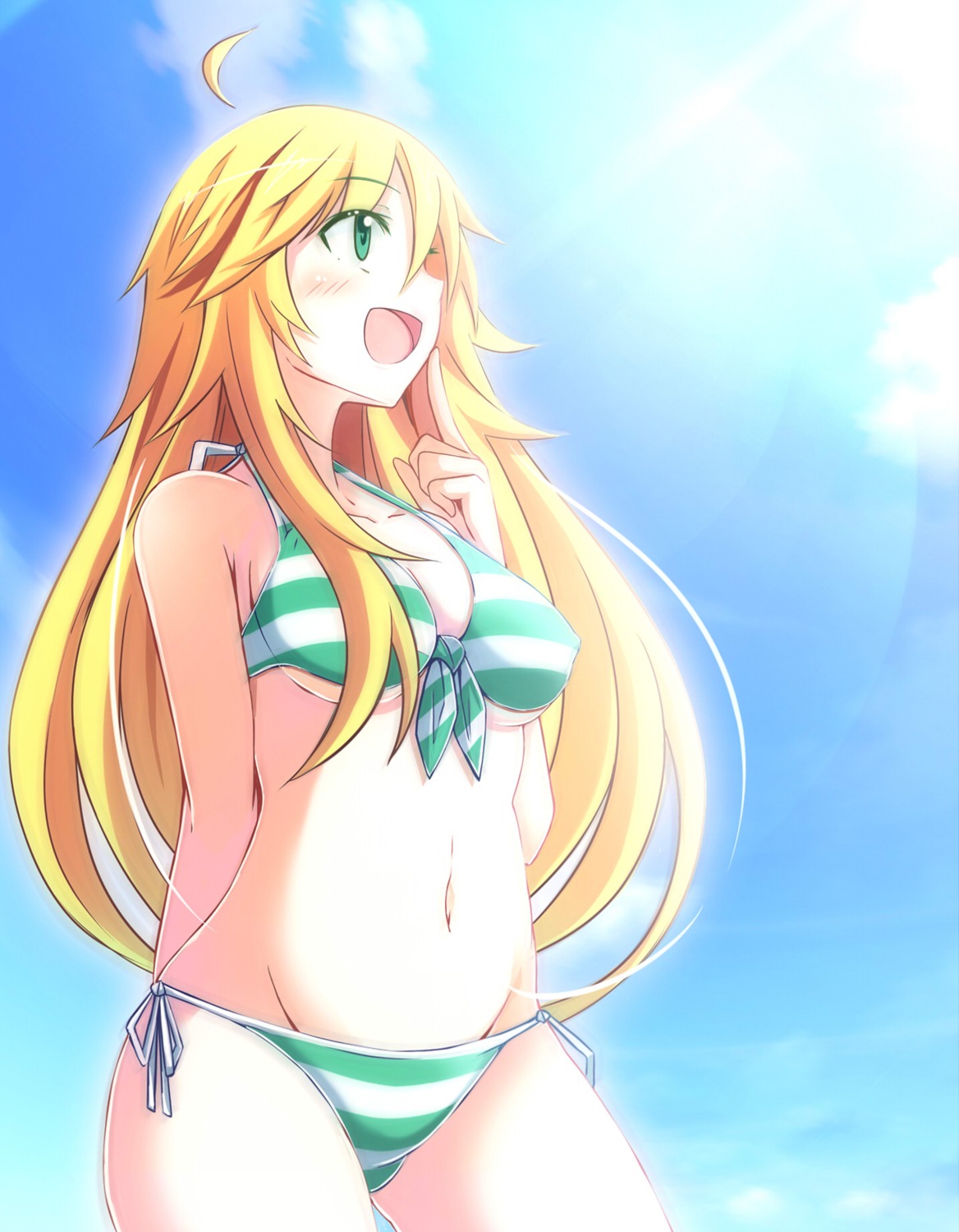 bikini erect_nipples hoshii_miki okome_(minagisama) swimsuits the_idolm@ster