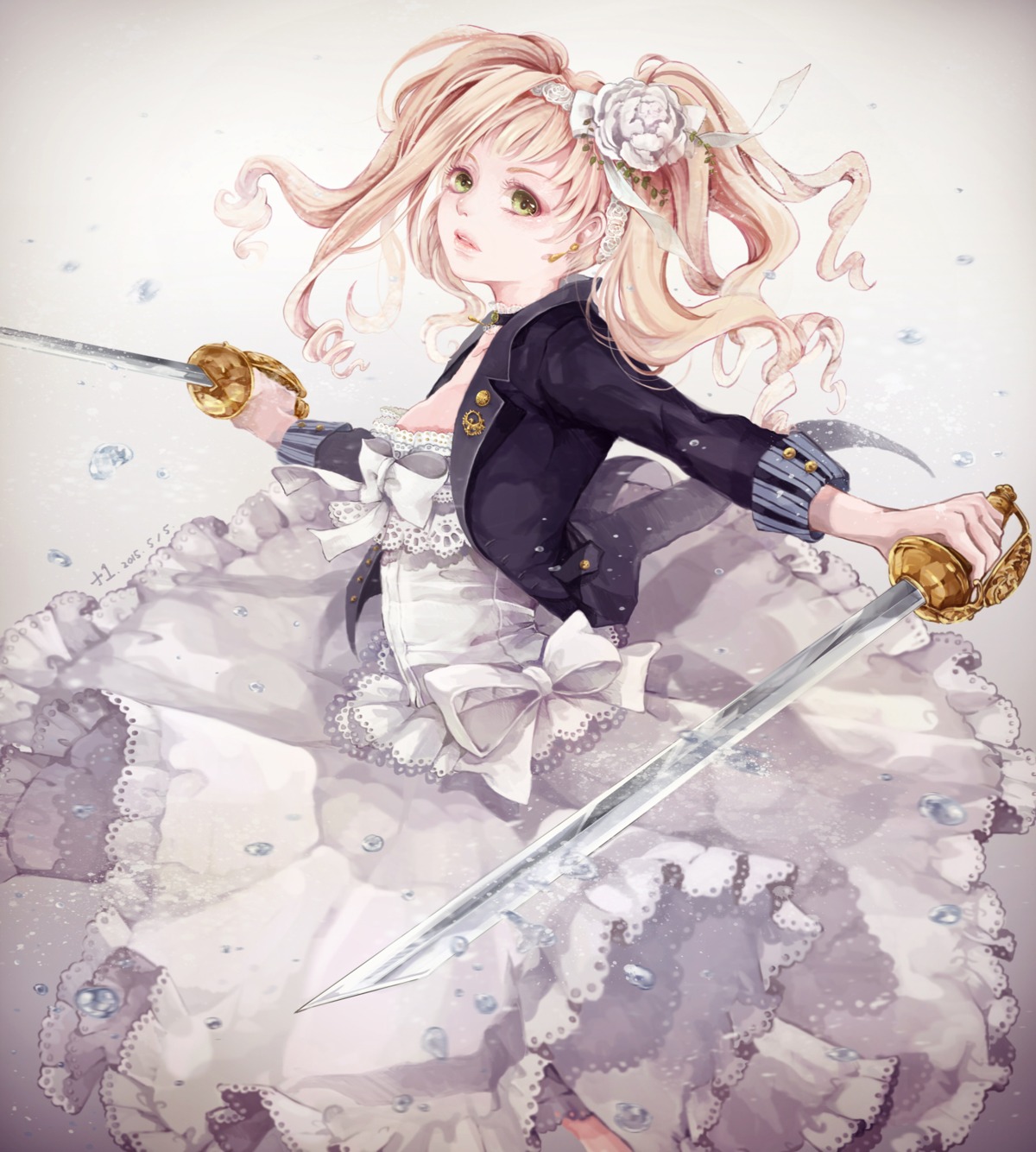 +1_(yakusoku0722) dress elizabeth_middleford kuroshitsuji sword