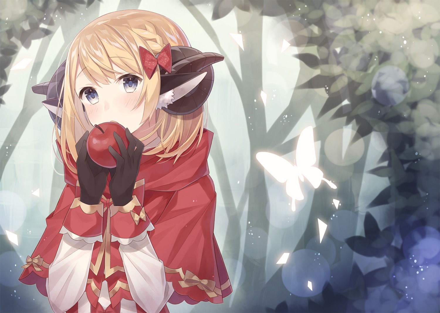 animal_ears horns little_red_riding_hood_(character) minase_nagi