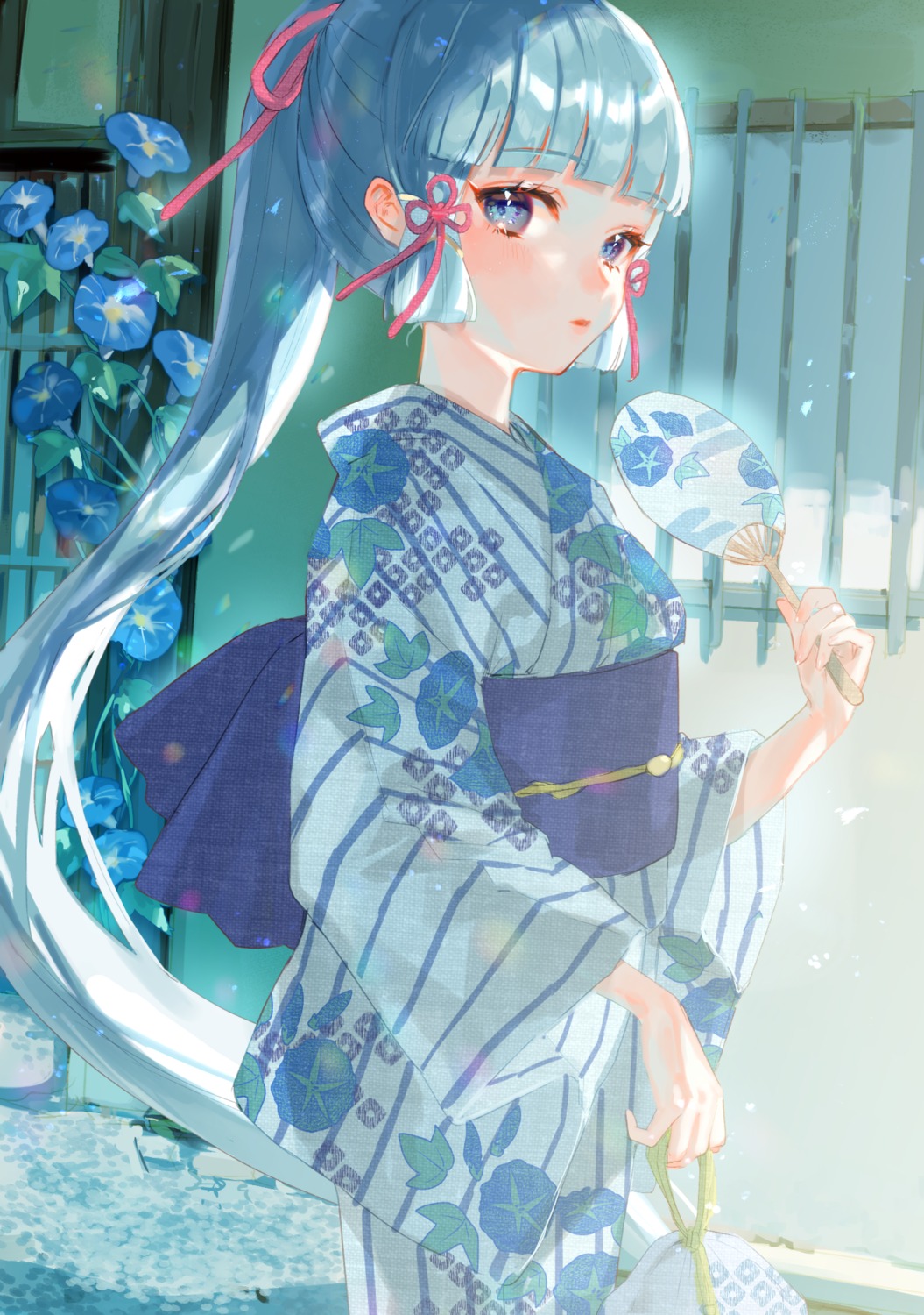 genshin_impact harushio kamisato_ayaka yukata