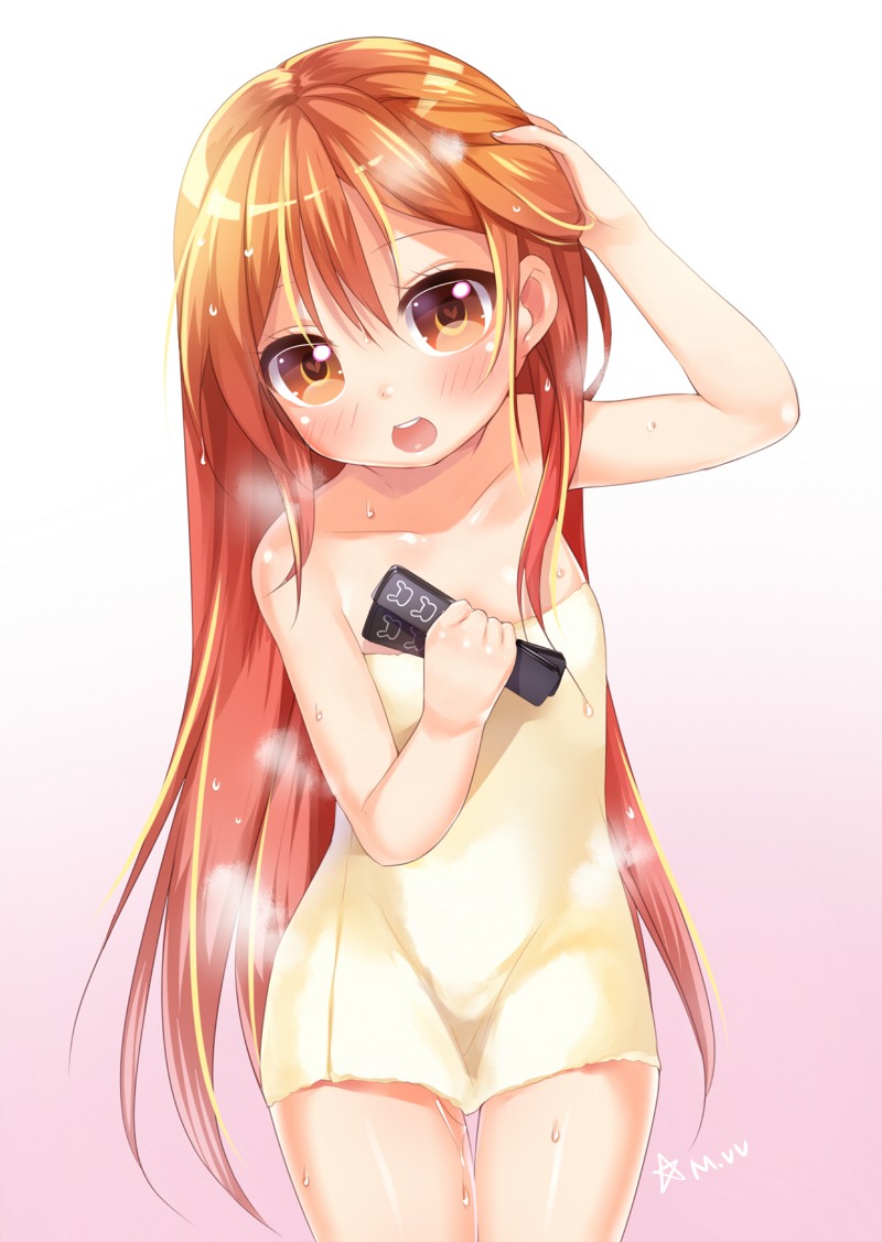 aihara_enju black_bullet loli m.vv towel