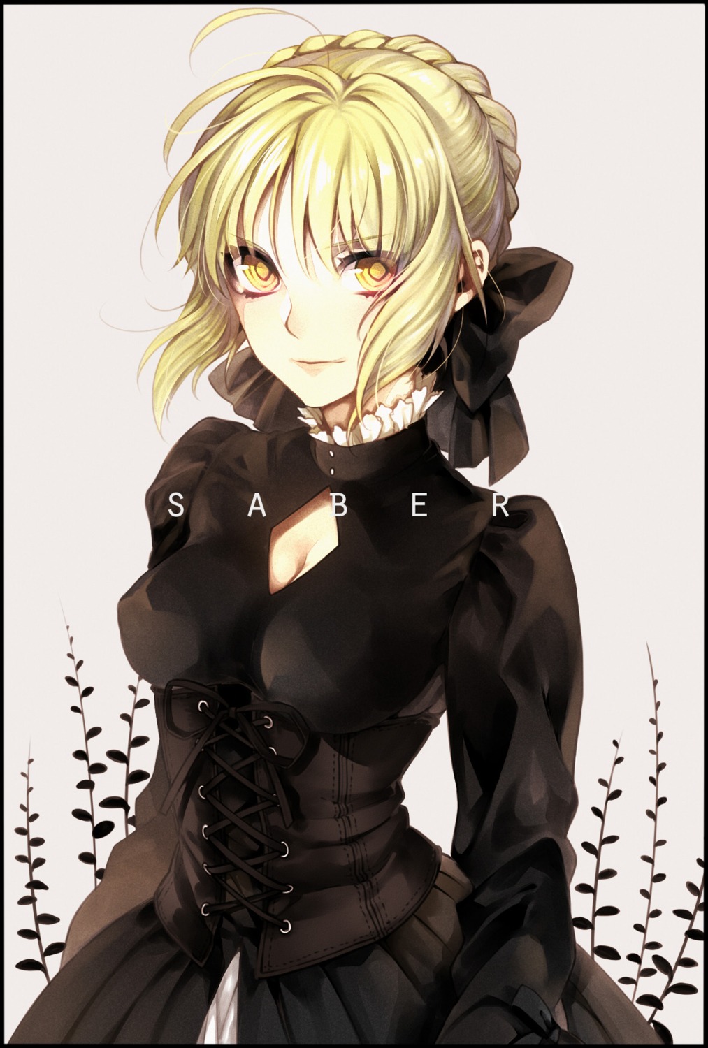 cleavage dress fate/stay_night kazari_tayu saber saber_alter