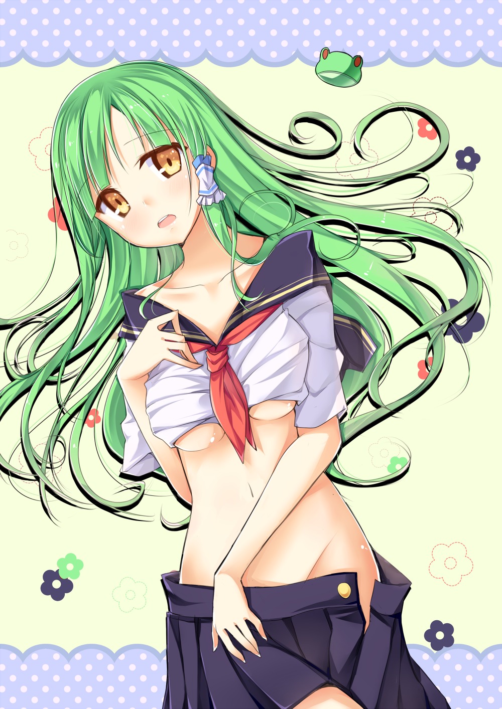 kochiya_sanae luky touhou