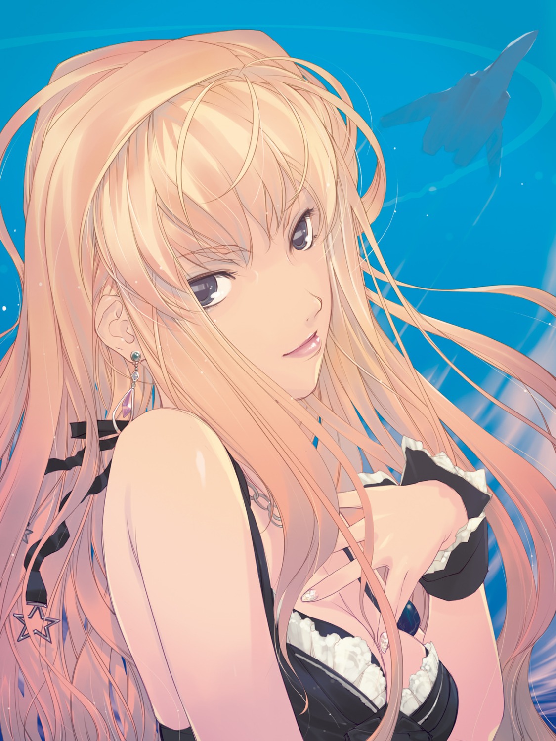 aikura_chihiro cleavage macross macross_frontier sheryl_nome