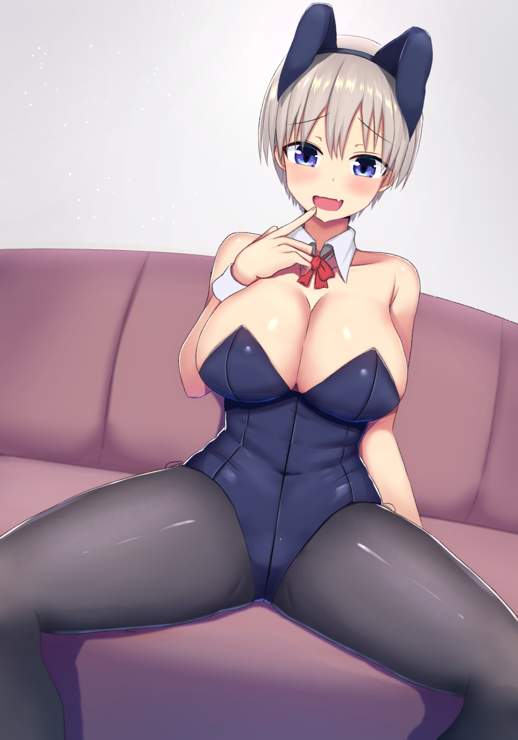 animal_ears bunny_ears bunny_girl pantyhose shidaidaka uzaki-chan_wa_asobi_tai! uzaki_hana