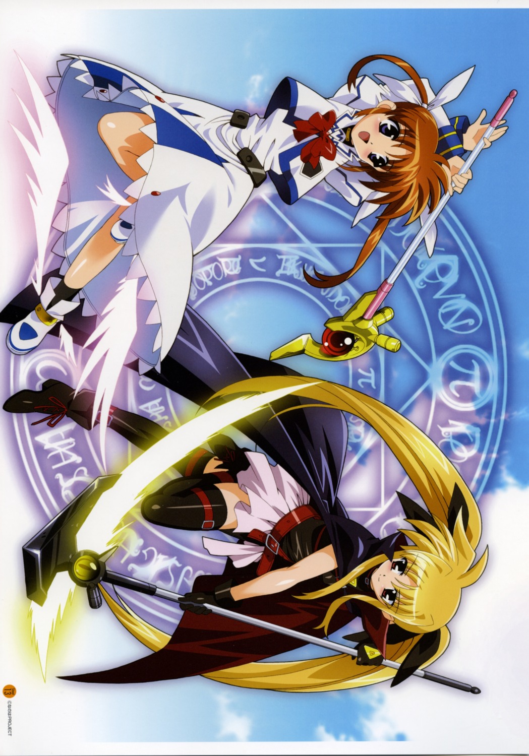 fate_testarossa mahou_shoujo_lyrical_nanoha okuda_yasuhiro takamachi_nanoha