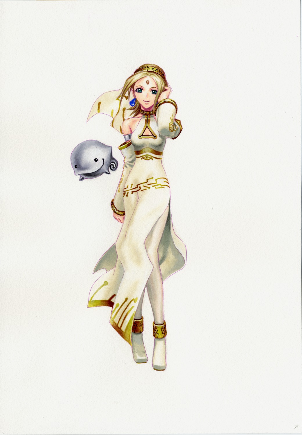 cleavage cupil dress fina pantyhose skies_of_arcadia