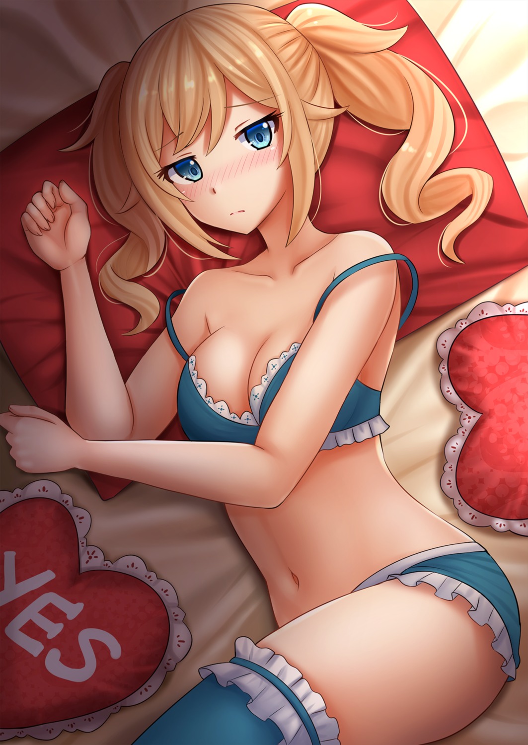 barbara_(genshin_impact) bra cleavage genshin_impact kazenokaze pantsu thighhighs