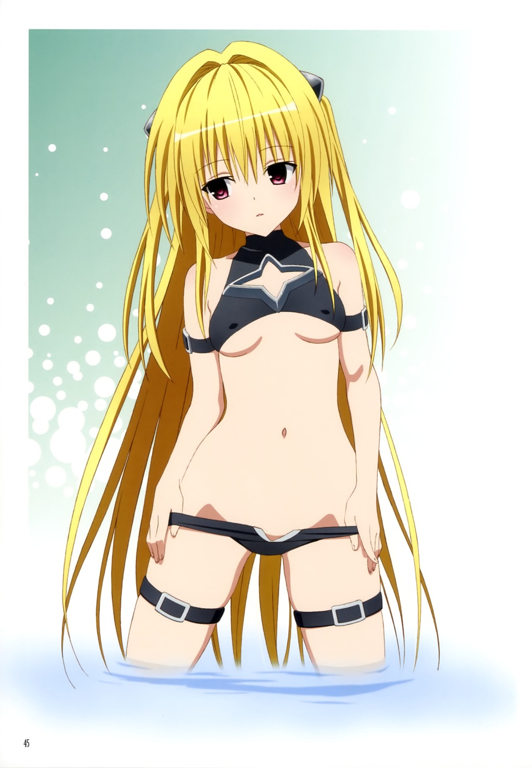 bikini erect_nipples golden_darkness swimsuits to_love_ru to_love_ru_darkness underboob