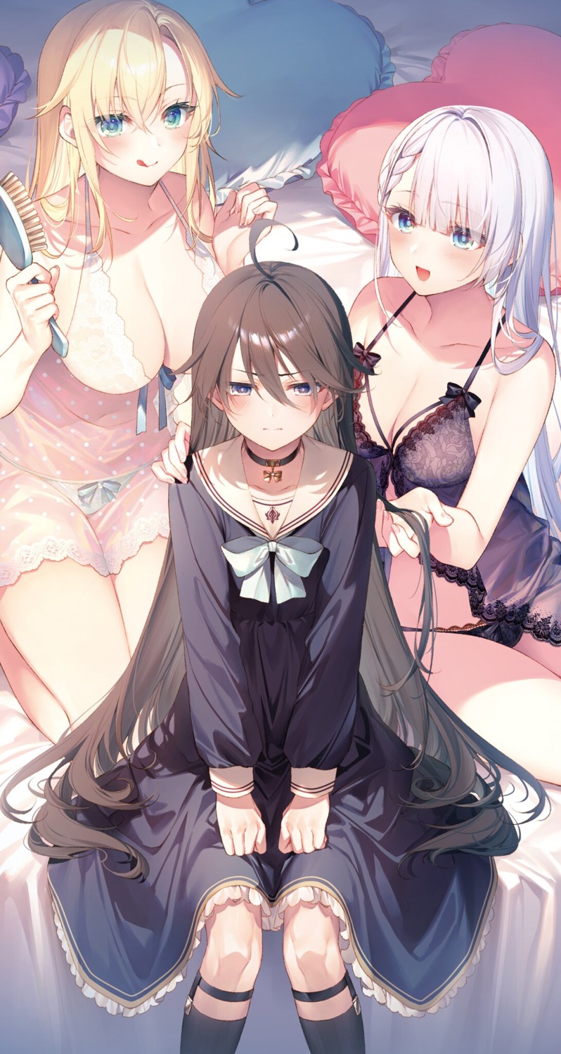 cleavage leonis_death_magnus lingerie pantsu regina_mercedes riselia_ray_crystalia see_through seifuku seiken_gakuin_no_maken_tsukai toosaka_asagi trap