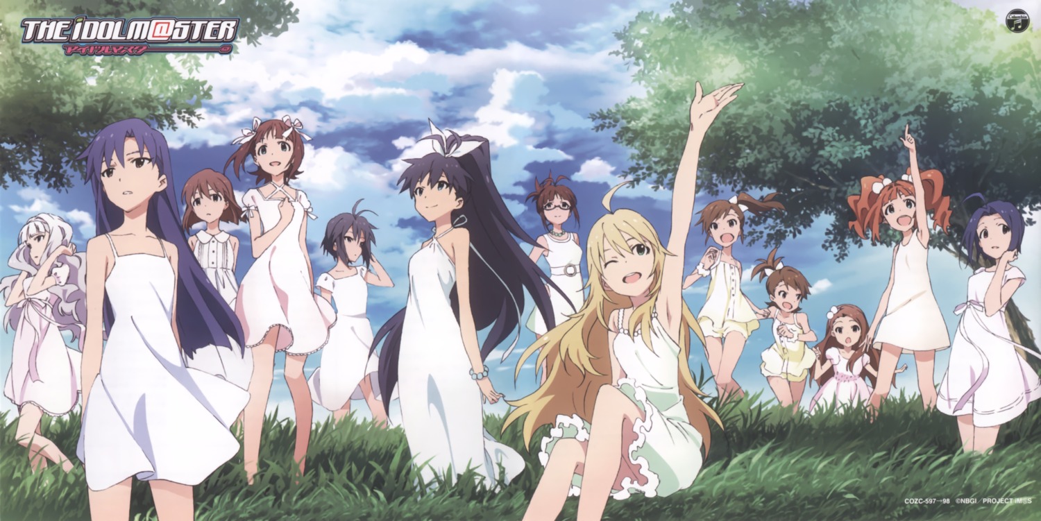 akizuki_ritsuko amami_haruka dress fixed futami_ami futami_mami ganaha_hibiki hagiwara_yukiho hoshii_miki iizuka_haruko kikuchi_makoto kisaragi_chihaya minase_iori miura_azusa shijou_takane summer_dress takatsuki_yayoi the_idolm@ster