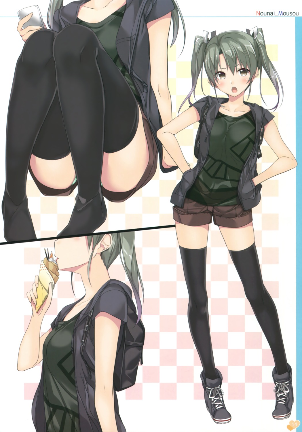 g.g.t. gintarou kantai_collection pantsu thighhighs zuikaku_(kancolle)