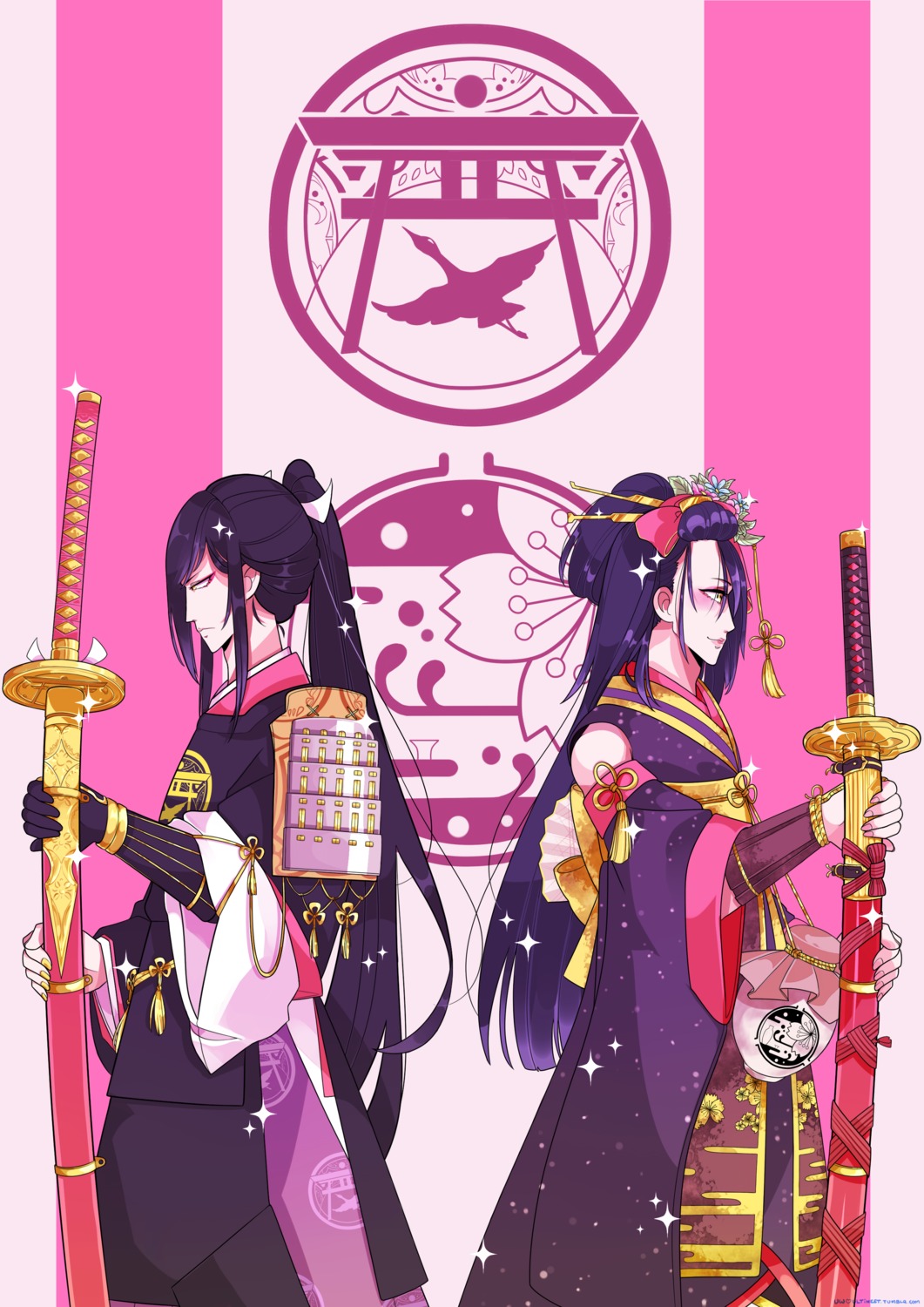 jirou_tachi kimono male sword tarou_tachi touken_ranbu ultineet
