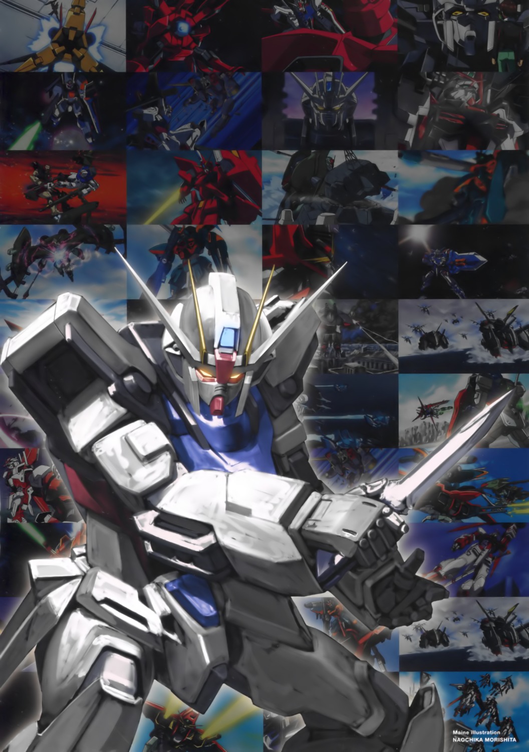 gundam gundam_seed mecha morishita_naochika weapon