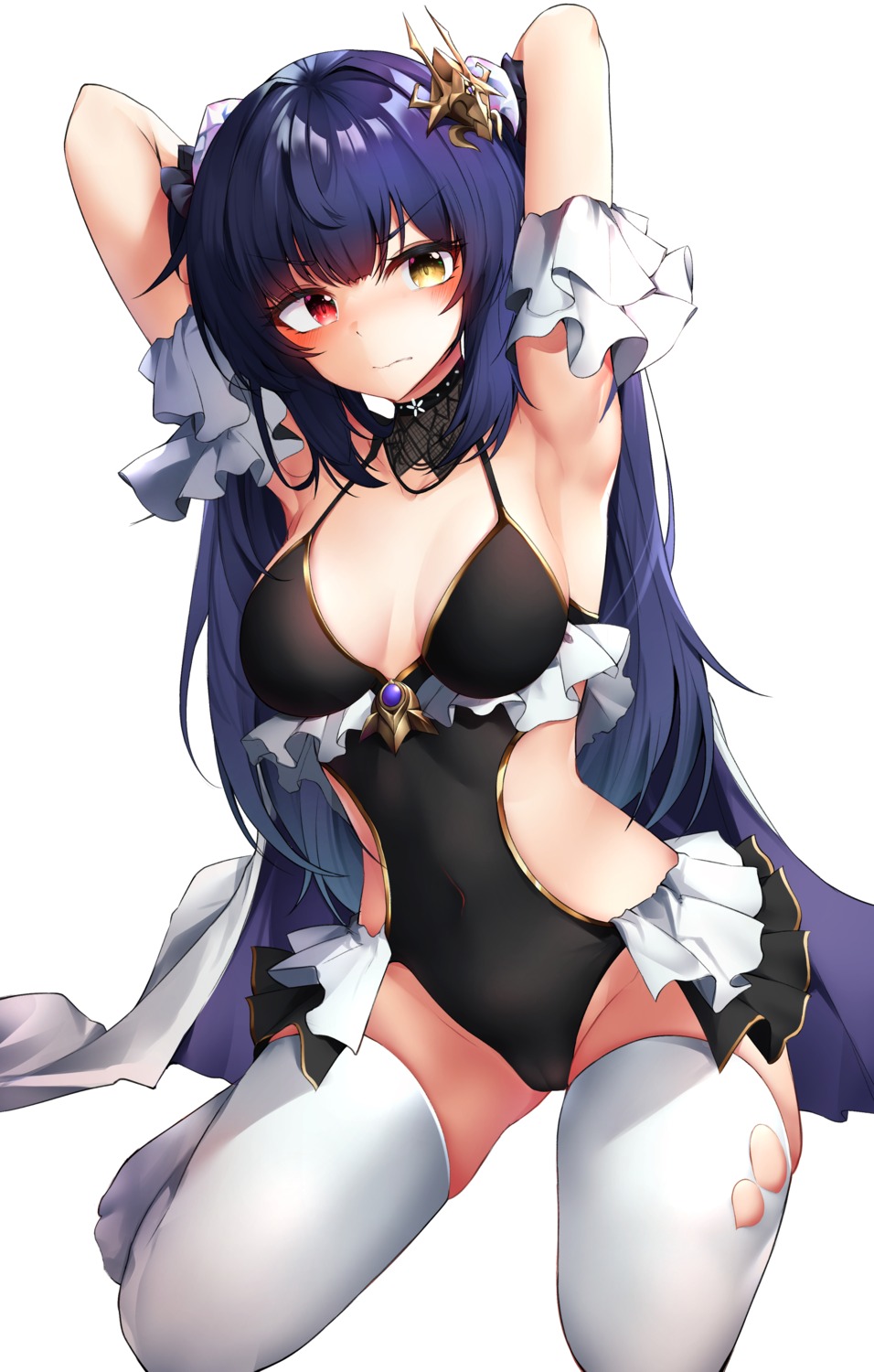 cameltoe gr_greeze heterochromia swimsuits thighhighs