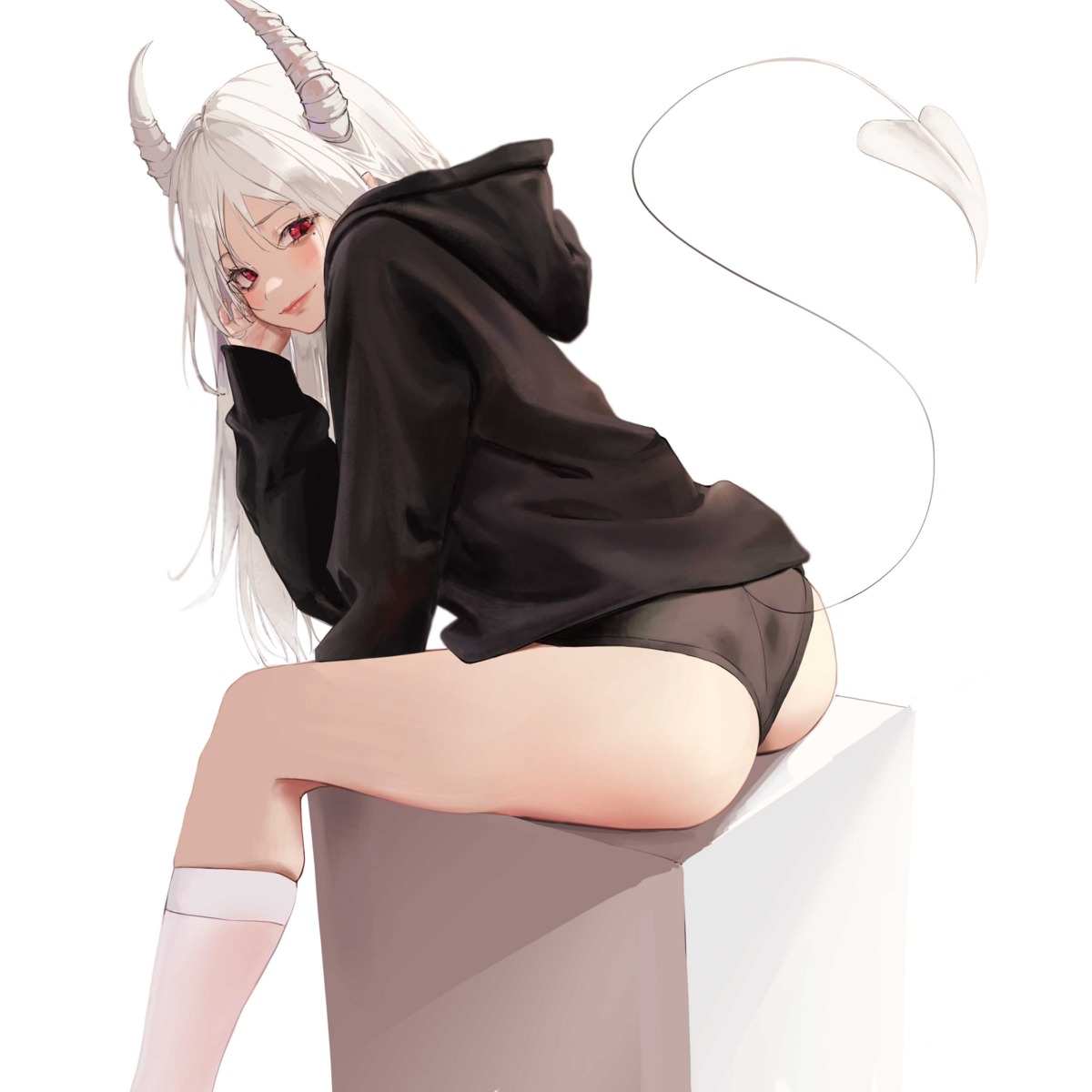 ass horns pantsu sihana156 skirt_lift tail thong