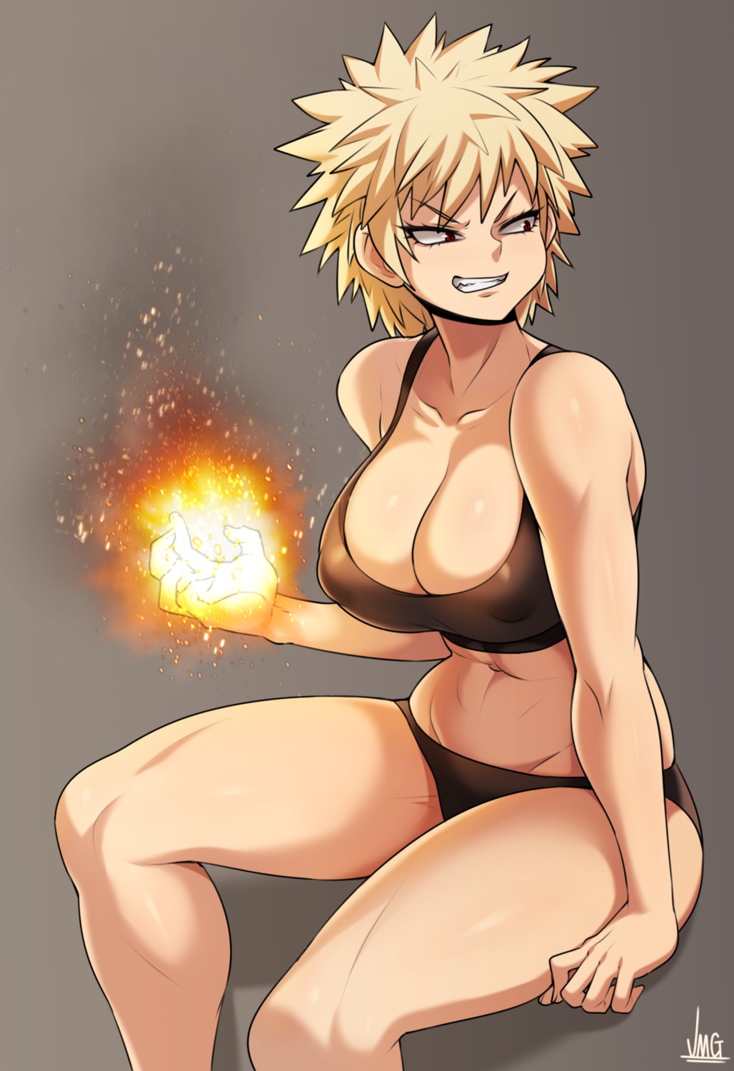 bakugou_katsuki boku_no_hero_academia bra erect_nipples genderswap jmg pantsu