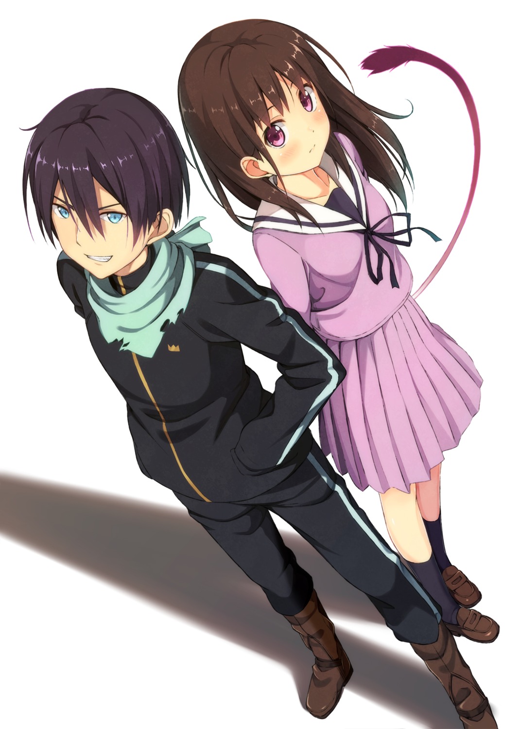 Kinta Distortion Noragami Iki Hiyori Yato Seifuku Tail 2777 Yande Re