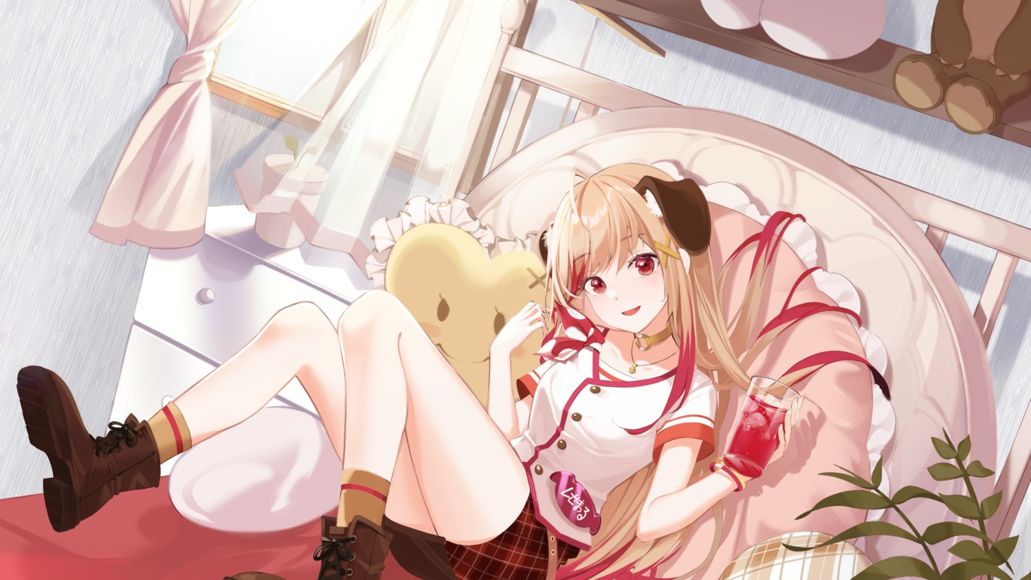 animal_ears animare buri_(retty9349) nanashi_inc. seshima_rui skirt_lift