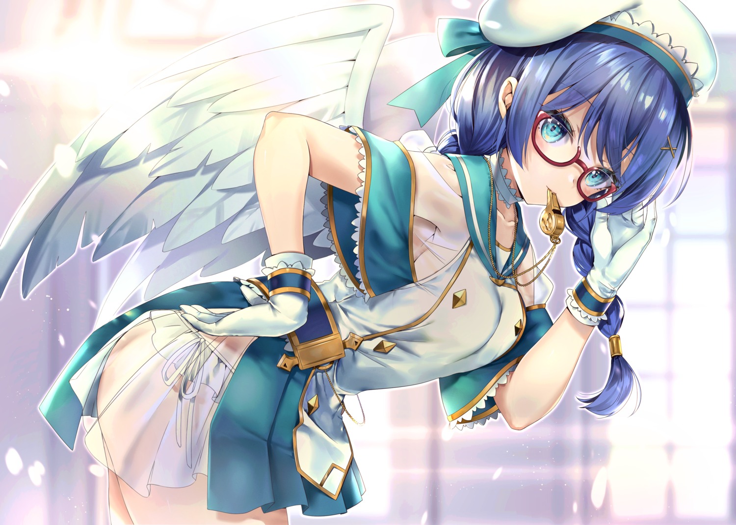 hane_yuki megane see_through skirt_lift wings