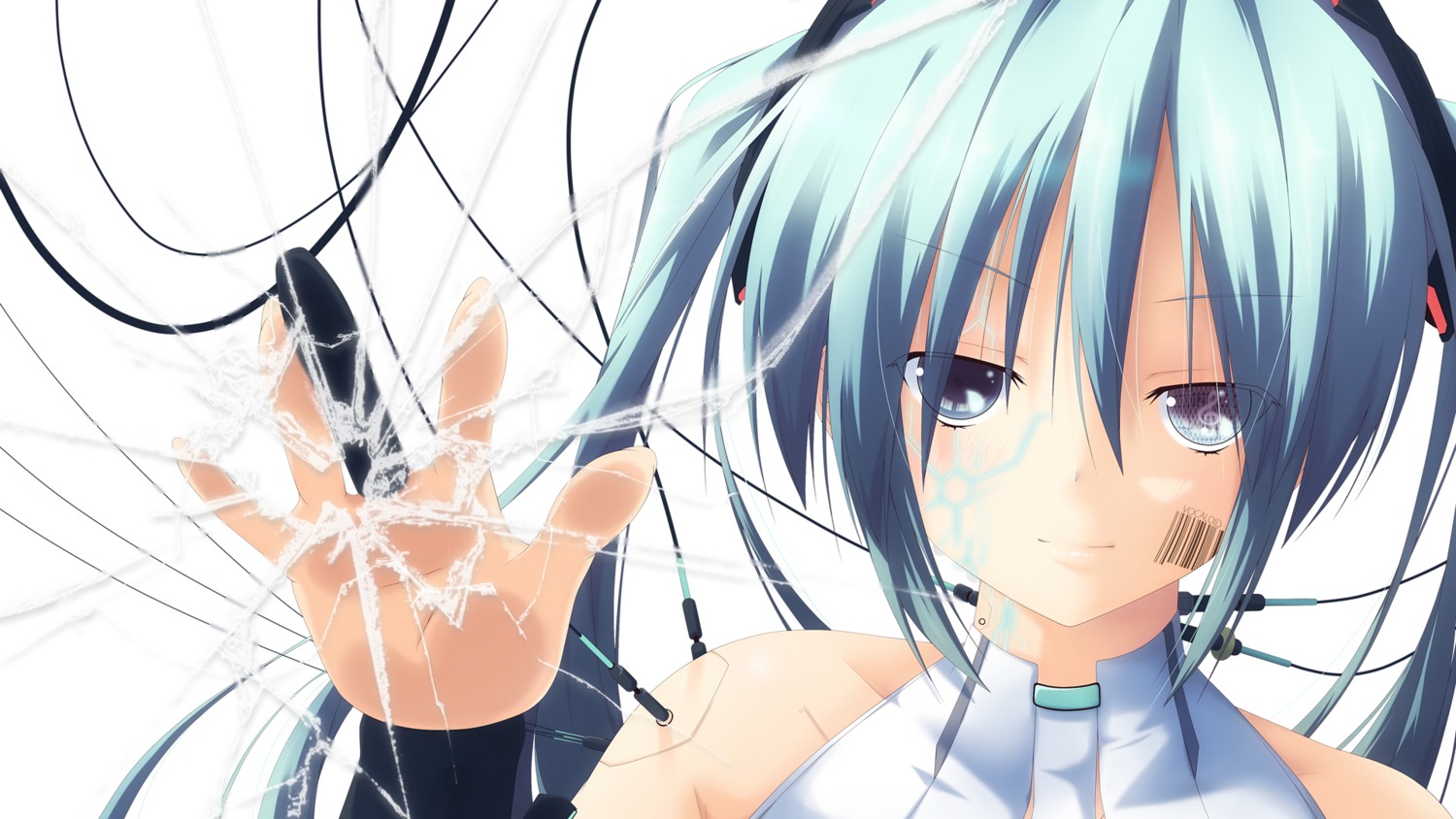 hatsune_miku miku_append vocaloid wallpaper yukizuki_kei_(yossa)